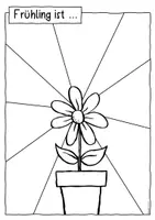 Vorschau - Mal- und Bastelvorlagen - Frühling / Frühlingszeit - Kreativprojekt - 10 Malvorlagen - Seite 2