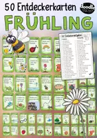 Vorschau - Spiele - 50 Frühling Entdeckerkarten / Aufgaben für zu Hause & Ausflüge - Seite 1