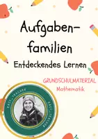 Vorschau - Arbeitsblätter - Aufgabenfamilien (Entdeckendes Lernen) - Deckblatt
