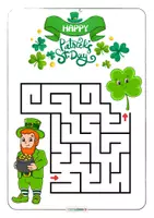 Vorschau - Mal- und Bastelvorlagen - St. Patrick's Day • Faltheft QR zum Video Infokarten Quiz - Seite 2