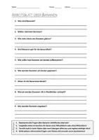 Vorschau - Arbeitsblätter - AB mit Fragen zum Thema "Bananen" + Lösungsblatt + Infografik - Deckblatt