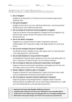 Vorschau - Arbeitsblätter - AB mit Fragen zum Thema "Bangkok" + Lösungsblatt - Seite 1
