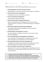 Vorschau - Arbeitsblätter - AB mit Fragen zum Thema "Bangladesch" + Lösungsblatt + Infografik - Seite 2