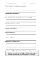 Vorschau - Arbeitsblätter - AB mit Fragen zum Thema "Bankkonto" + Lösungsblatt + Mindmap + Infografik - Deckblatt