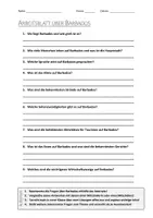 Vorschau - Arbeitsblätter - AB mit Fragen zum Thema "Barbados" + Lösungsblatt - Deckblatt