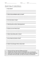 Vorschau - Arbeitsblätter - AB mit Fragen zum Thema "Basel" + Lösungsblatt + Mindmap + Infografik - Deckblatt