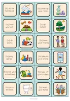 Vorschau - Spiele - Daily Routines Englisch – Tagesablauf, Alltagsroutinen, Verben, Wortschatz, Vokabeln | Matching Pairs - Seite 3