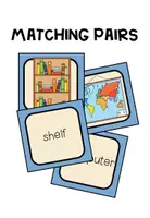 Vorschau - Spiele - Classroom Objects / In the Classroom – Wortschatz Englisch | Matching Pairs 4.–5. Klasse - Seite 1