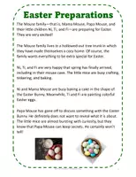 Vorschau - Mal- und Bastelvorlagen - Ostern Materialpaket - Kurzgeschichten Deutsch und Englisch - Zahlen und Farben lernen - Seite 3
