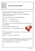 Vorschau - Arbeitsblätter - Brüche dividieren anhand eines Marmeladen Projekts (Einführung) - Deckblatt
