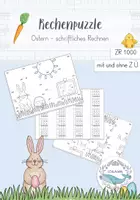 Vorschau - Arbeitsblätter - ZR 1000 Rechenpuzzle - schriftliches Rechnen Ostern #silvesterknaller24 - Deckblatt