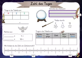 Vorschau - Aufgabenkarten - Zahl des Tages: Verschiedene Zahlenräume - Seite 3