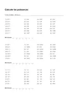 Aperçu - Feuilles d'exercices - Calculer les puissances - Choix multiple #11#S - Page 2