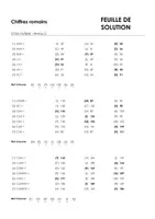 Aperçu - Feuilles d'exercices - Chiffres romains - Choix multiple #12#S - Page 3