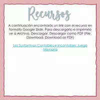 Vista previa - Juegos / Gamificación - Los Sustantivos Contables e Incontables Juego de Memoria (Nouns) - página 2