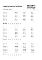 Aperçu - Feuilles d'exercices - Diviser des nombres décimaux - Choix multiple #14#D - Page 1