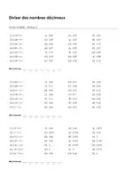 Aperçu - Feuilles d'exercices - Diviser des nombres décimaux - Choix multiple #14#D - Page 2
