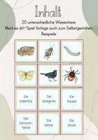 Vorschau - Spiele - Merk es dir! Spiel: Die Tiere der Wiese/ Wiesentiere - Seite 1