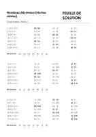 Aperçu - Feuilles d'exercices - Nombres décimaux (tâches mixtes) - choic multiple #31#D - Page 1