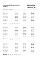 Aperçu - Feuilles d'exercices - Nombres décimaux (tâches mixtes) - choic multiple #31#D - Page 3