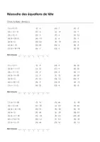 Aperçu - Feuilles d'exercices - Résoudre des équations de tête - choic multiple #32#T - Page 2