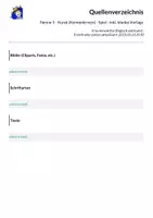 Vorschau - Arbeitsblätter - Nenne 5 - Kunst (Kennenlernen) - Spiel - inkl. blanko Vorlage - Seite 2