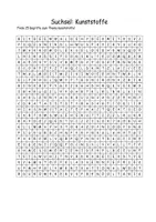 Vorschau - Spiele - Suchsel/ Suchrätsel Kunststoffe Q2 (Chemie) inkl. Lösung - Deckblatt