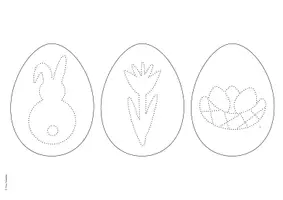 Vorschau - Mal- und Bastelvorlagen - Basteln für Ostern - Ostereier prickeln - Vorlagen - Seite 2