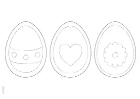 Vorschau - Mal- und Bastelvorlagen - Basteln für Ostern - Ostereier prickeln - Vorlagen - Seite 3