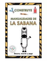 Vista previa - Manualidades / Dibujos para colorear - MANUALIDADES CONSTRUYE SABANA CEBRA - Portada