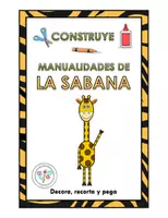 Vista previa - Manualidades / Dibujos para colorear - MANUALIDADES CONSTRUYE SABANA JIRAFA - Portada