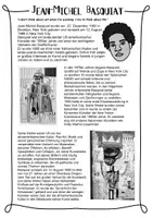 Vorschau - Arbeitsblätter - Jean-Michel Basquiat - Künstler Steckbrief & Weitermalbilder für den Kunstunterricht - Seite 3