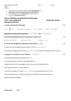 Vorschau - Klassenarbeiten - Klassenarbeit Parabeln Variante 2 JGST 9 - Deckblatt