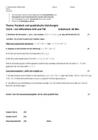 Vorschau - Klassenarbeiten - Klassenarbeit Parabeln Variante 2 JGST 9 - Seite 1