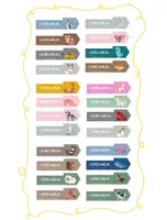 Vorschau - Mal- und Bastelvorlagen - Leselineal Grundschule (24 verschiedene Tiermotive) - GROSSE Version - Deckblatt