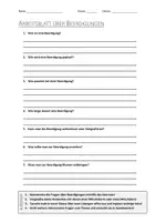 Vorschau - Arbeitsblätter - AB mit Fragen zum Thema "Beerdigung" + Lösungsblatt + Infografik - Deckblatt
