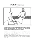 Vorschau - Arbeitsblätter - Die Fußwaschung - Seite 1