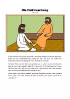 Vorschau - Arbeitsblätter - Die Fußwaschung - Deckblatt