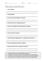 Vorschau - Arbeitsblätter - AB mit Fragen zum Thema "Belgrad" + Lösungsblatt - Deckblatt