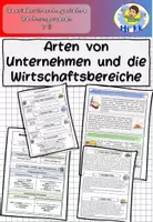 Vorschau - Stundenentwürfe - Arten von Unternehmen und die Wirtschaftsbereiche BwR 7 II Lehrplan Plus - Deckblatt