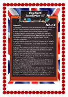 Vorschau - Stundenentwürfe - Englisch Lernkarten - Seite 1