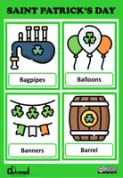 Vista previa - Juegos / Gamificación - SAINT PATRICK'S DAY – Colour Flashcards - página 1