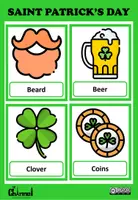 Vista previa - Juegos / Gamificación - SAINT PATRICK'S DAY – Colour Flashcards - página 2