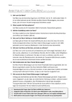 Vorschau - Arbeitsblätter - AB mit Fragen zum Thema "Carl Benz" + Lösungsblatt + Infografik - Seite 2