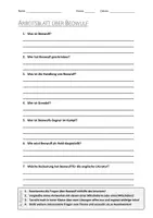 Vorschau - Arbeitsblätter - Lernposter + AB mit Fragen zum Thema "Beowulf" + Lösungsblatt + Infografik - Seite 1