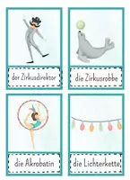 Vorschau - Poster - Zirkus - Bildkarten (DAF/DAZ) Flashcards - Seite 1