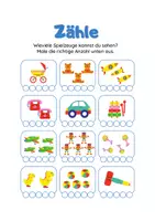 Vorschau - Arbeitsblätter - Mathe für Kids - Zählen, Addieren und Subtrahieren bis 100 - Seite 3
