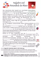 Vorschau - Arbeitsblätter - Aufgaben & Bestandteile des Blutes - Lückentext differenziert (Jg. 8-10) - Seite 1