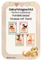 Vorschau - Bildkarten - Materialpaket Hundeklasse/ Klasse mit Schulhund Klassenzimmer/Rituale/Schulstart/Einschulung - Seite 1