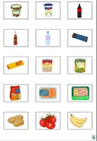 Vista previa - Elementos para la creación de materiales - Símbolos para el cuaderno de vocabulario "Produkte im Supermarkt" Tema Compras - Alemán - página 2